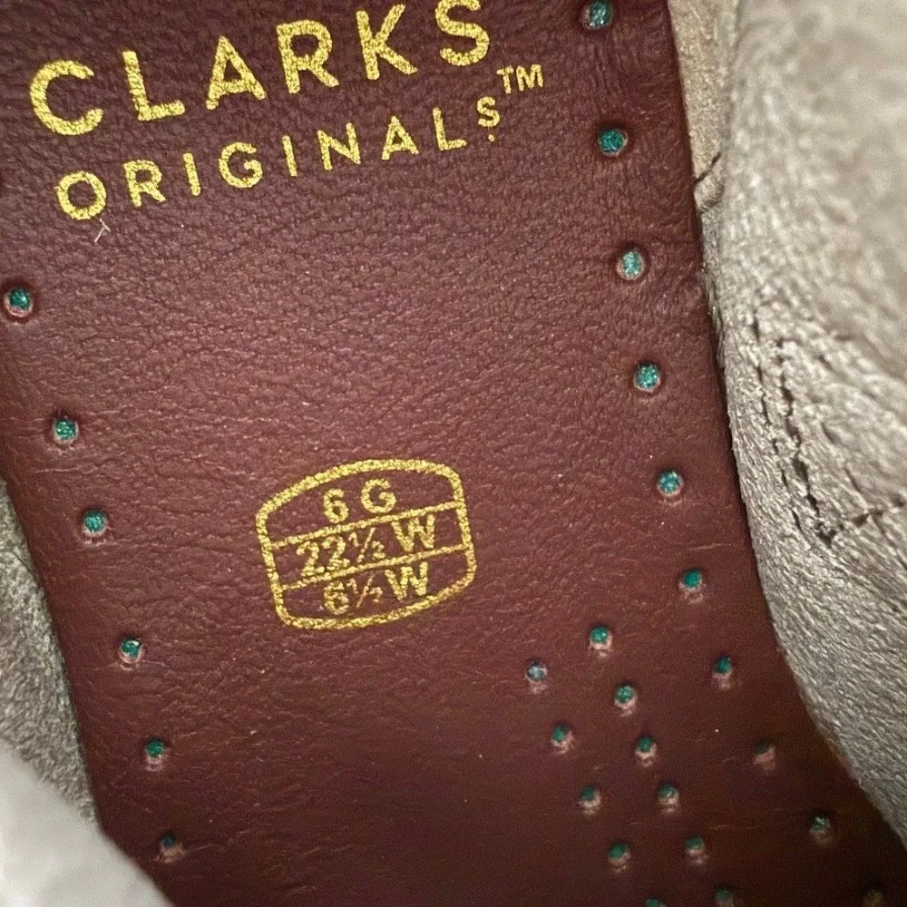Clarks‎ Originals Wallabee Boot Toddler 6.5W Sand Combi Suede Teal 261681267060